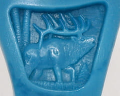 This is the finished wax ready for casting in solid 14kt. gold.